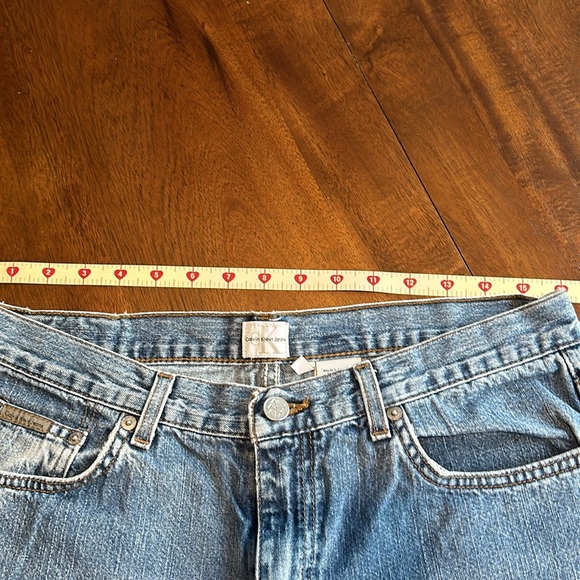 Calvin Klein jeans. Size 11. Inseam 32.  Boot cut double stone. - Picture 2 of 10